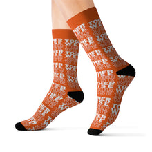 Load image into Gallery viewer, "Together We Rise" Orange Unisex Socks
