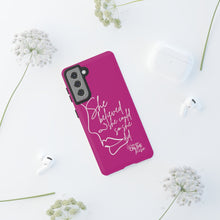 Load image into Gallery viewer, "She Believed" Pink Phone Case