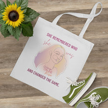 Load image into Gallery viewer, &quot;She Remembered&quot; Tote Bag
