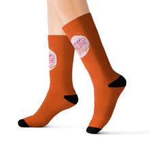 Load image into Gallery viewer, &quot;Women on the Rise&quot; Orange Unisex Socks
